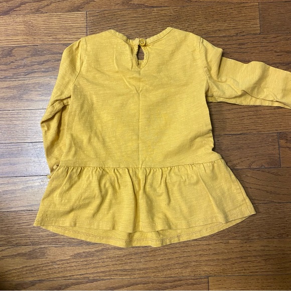 Carters 2T Mustard long sleeve shirt - Picture 3 of 3